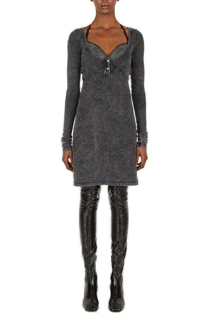 DIESEL D BRANETTE LONG SLEEVED DRESS