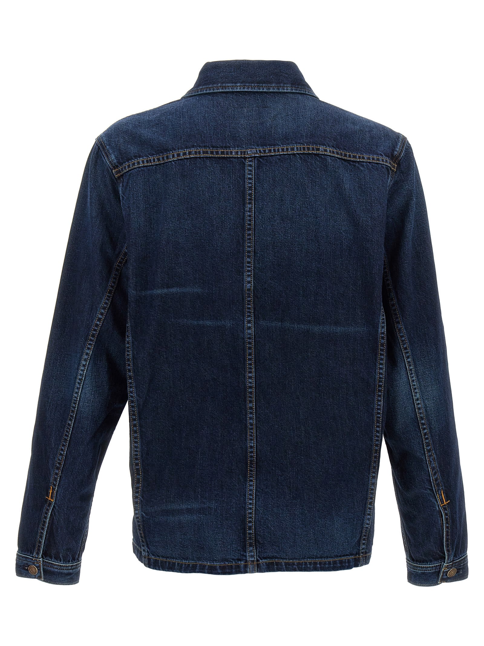 Shop Tom Ford Denim Shirt In Blue