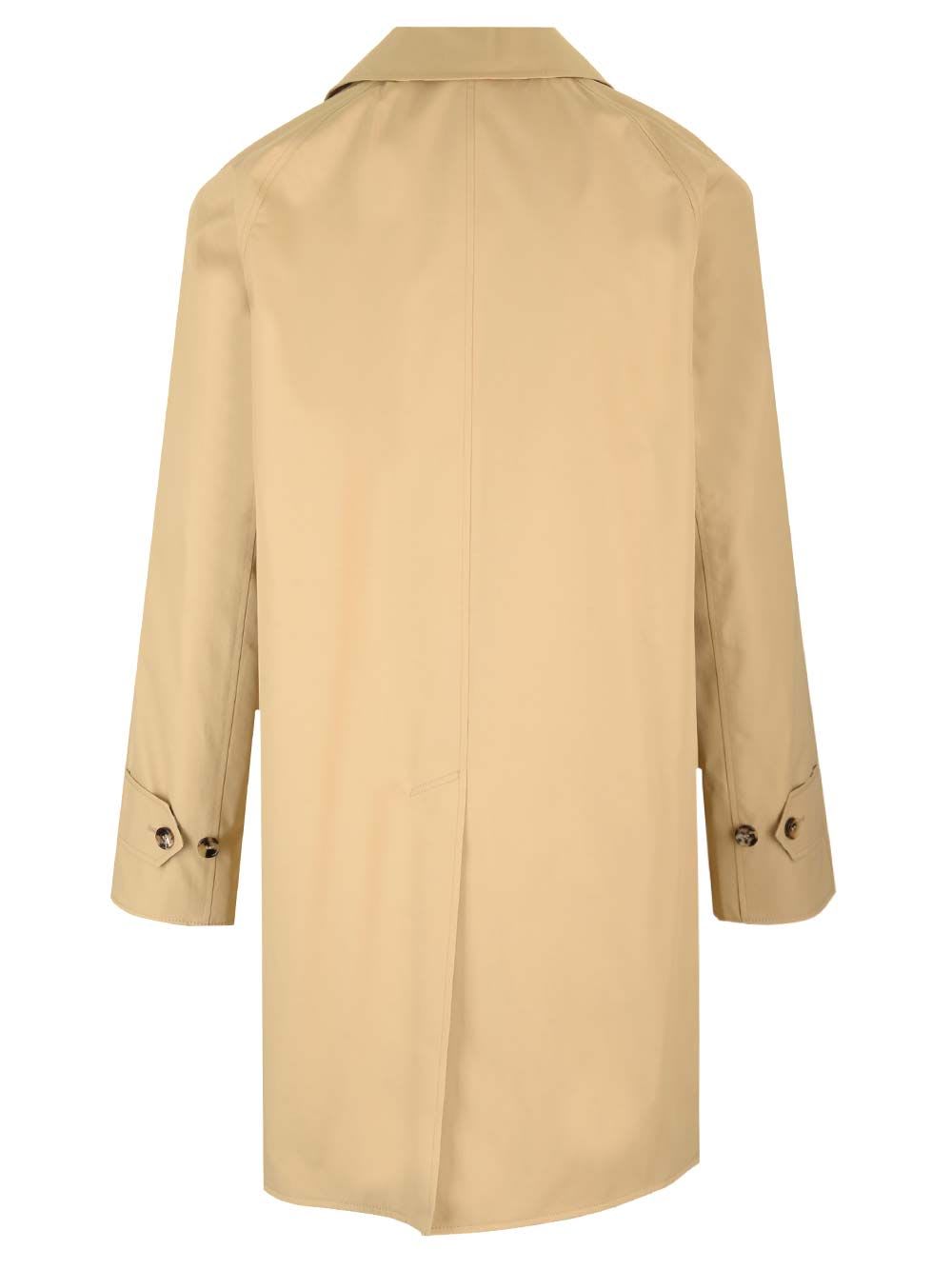 Shop Burberry Medium Car Coat In Beige