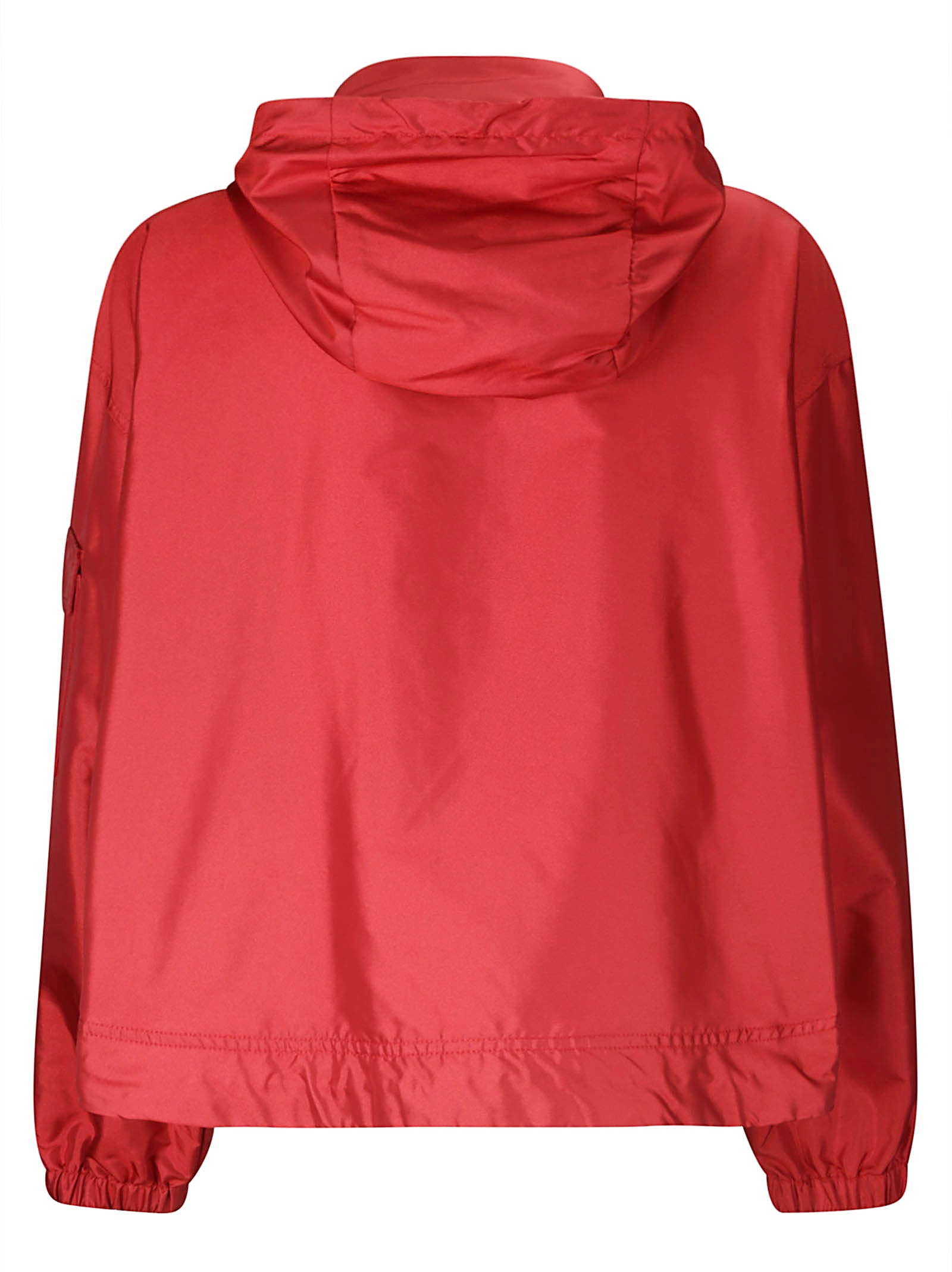 Shop Moncler Hemar Short Parka In Red