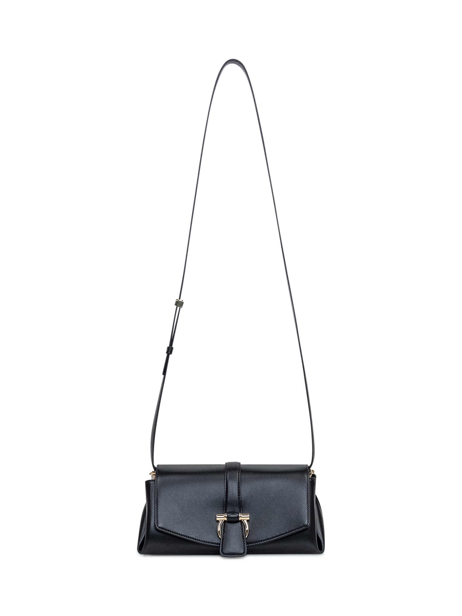 Shop Ferragamo Shoulder Bag In Nero