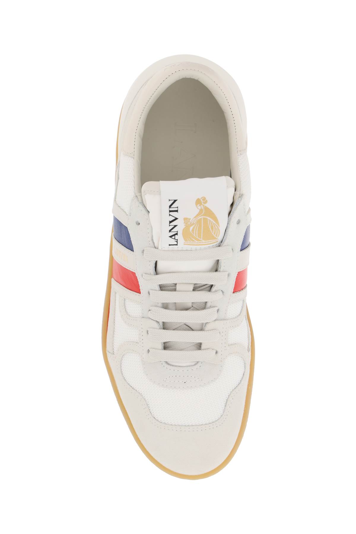 Shop Lanvin Clay Sneakers In White Multicolor (white)