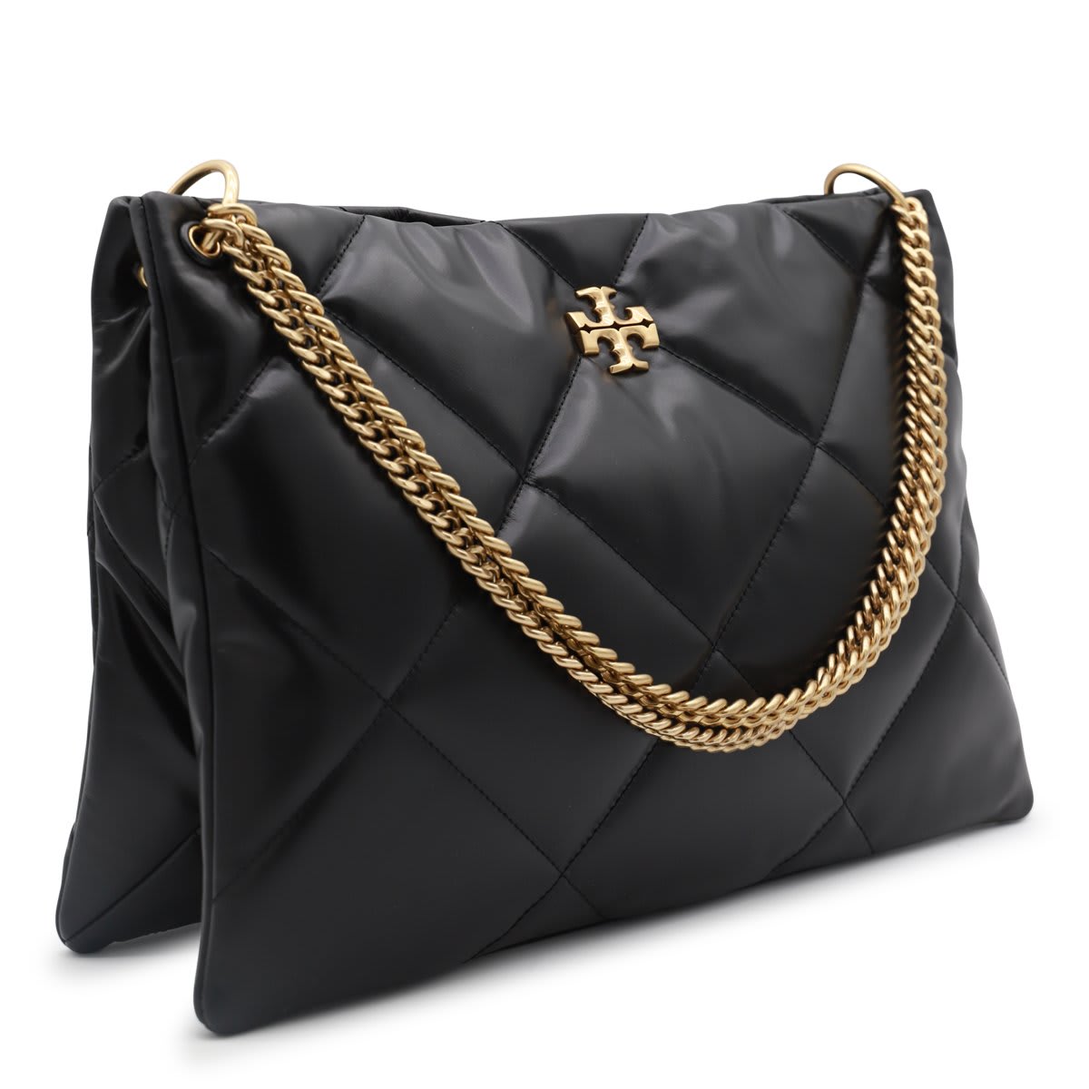 Shop Tory Burch Kira Diamond Quilt Satchel Bag In Nero