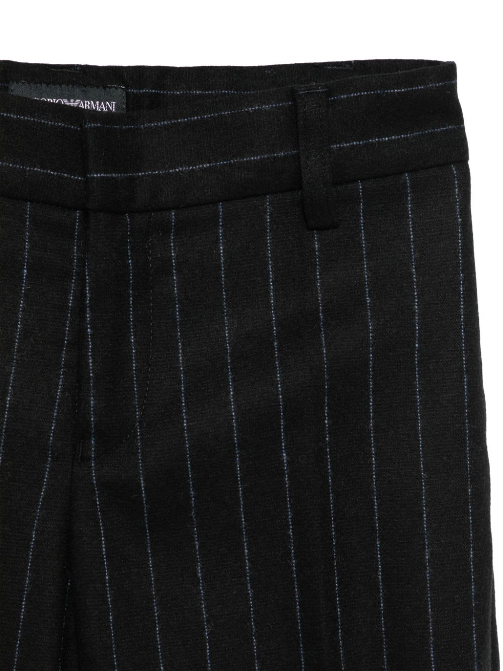 Emporio Armani Pinstriped Suit In Blu/azzurro