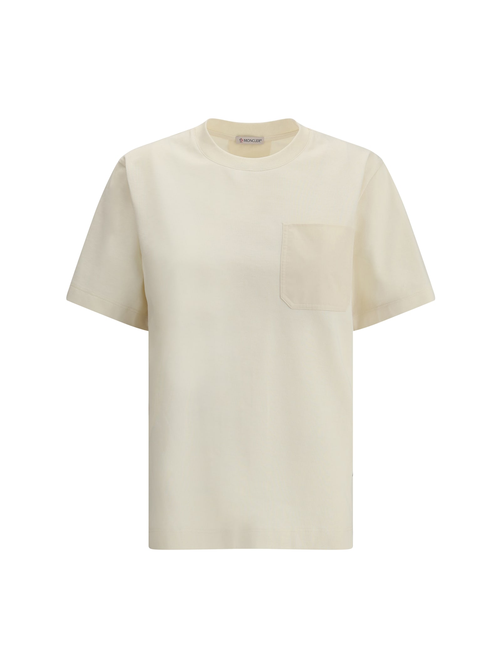 Moncler Women T-shirt With Side Slits In 050