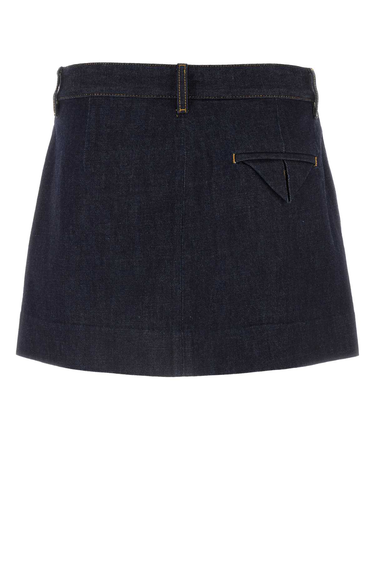 Bottega Veneta Dark Blue Denim Mini Skirt