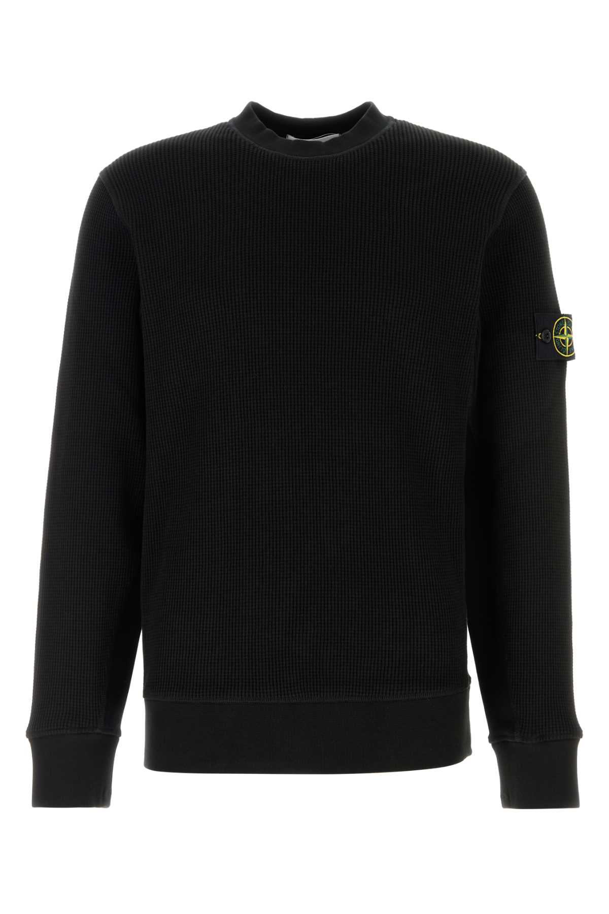 Black Cotton Sweatshirt