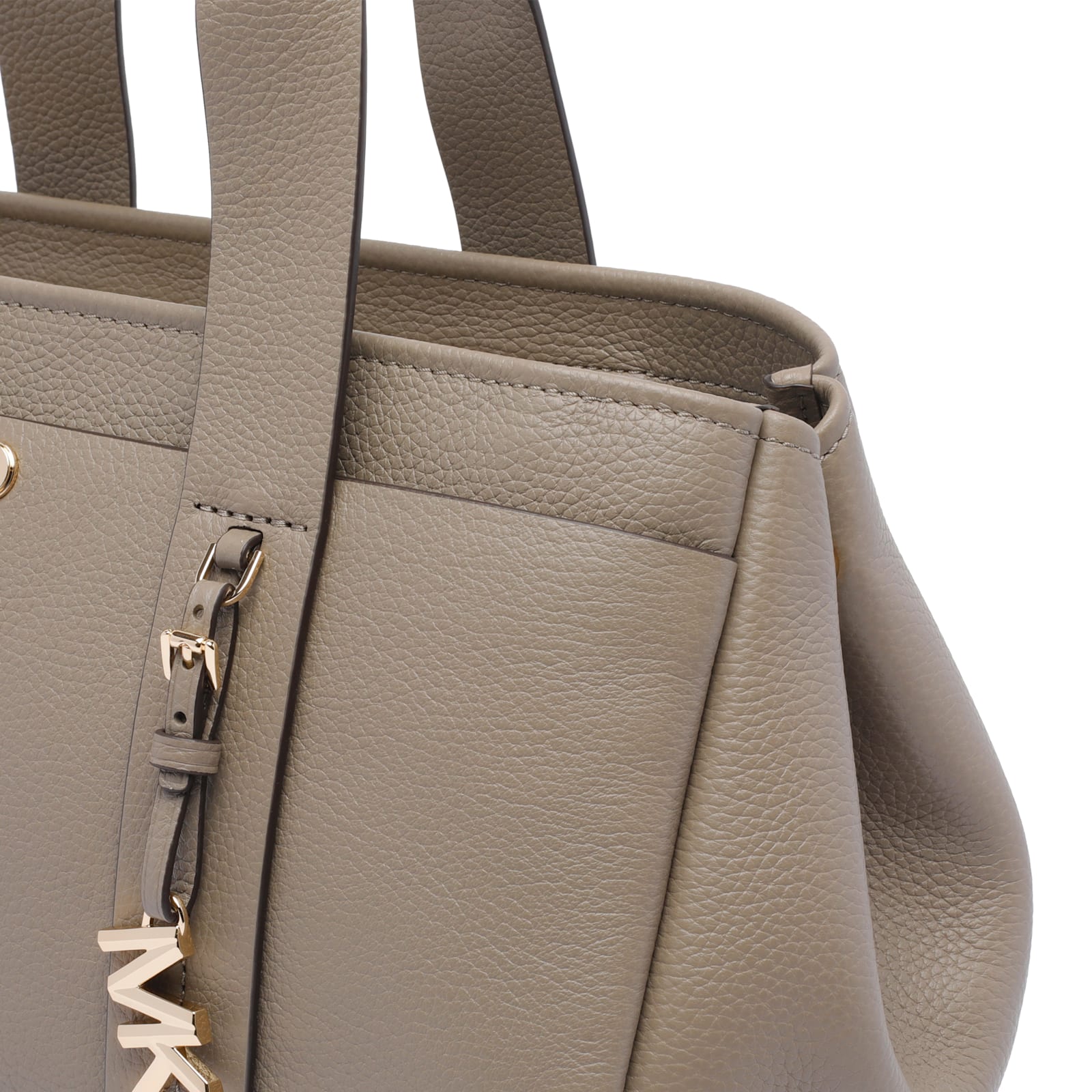 Michael Michael Kors Romee Dove Grey Leather Bag In Gray