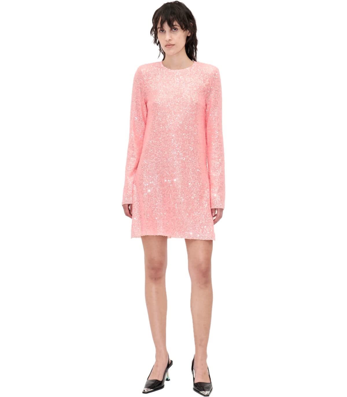 Shop Stine Goya Heidi Pink Dress In Rosa