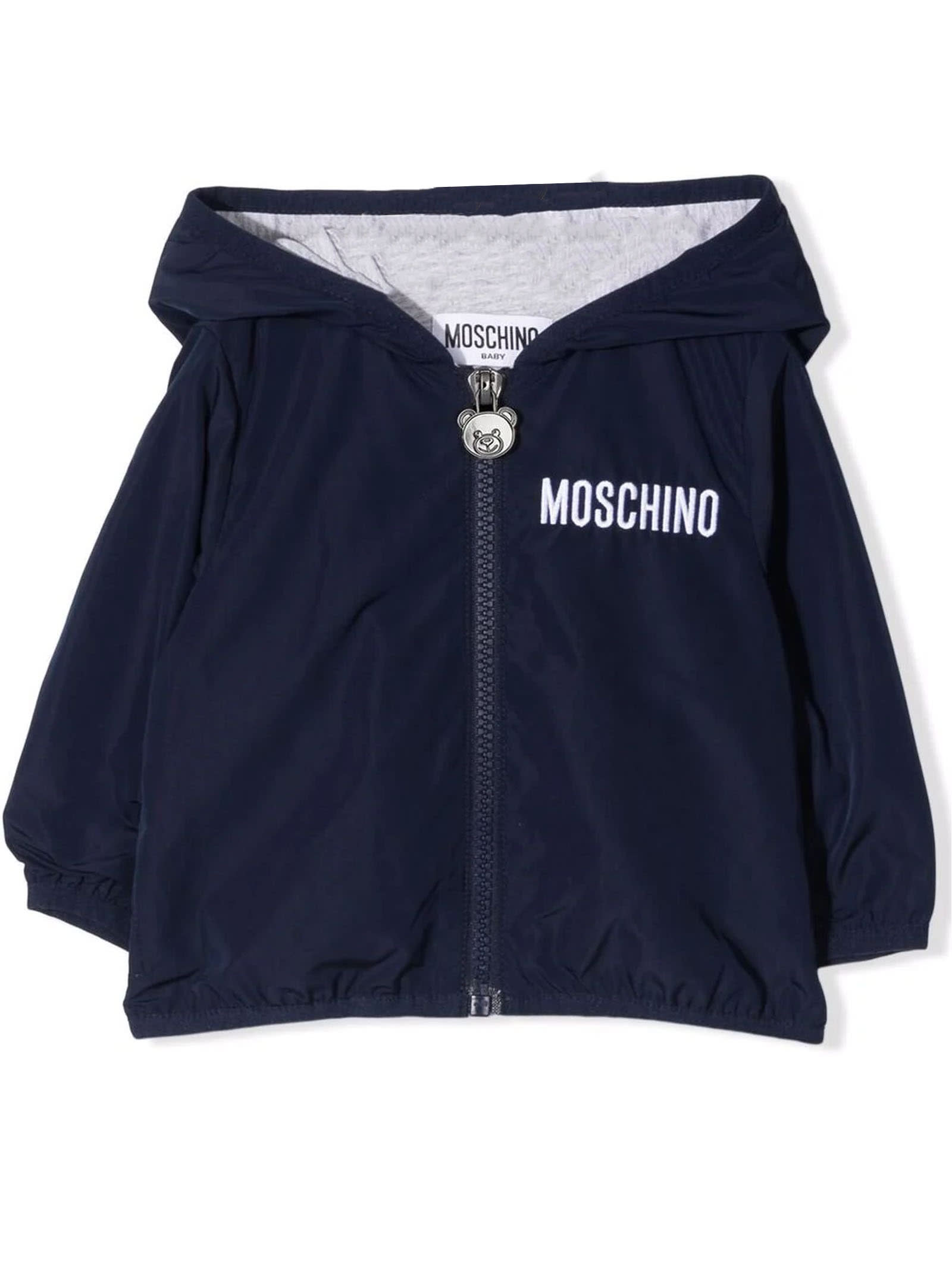Moschino Blue Polyester Jacket