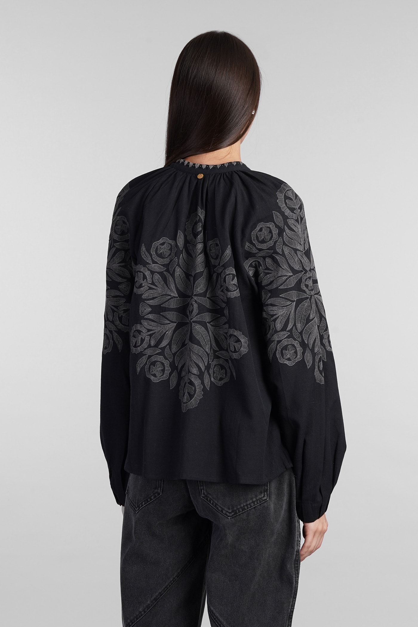 Shop Antik Batik Eglantine Shirt In Black Cotton