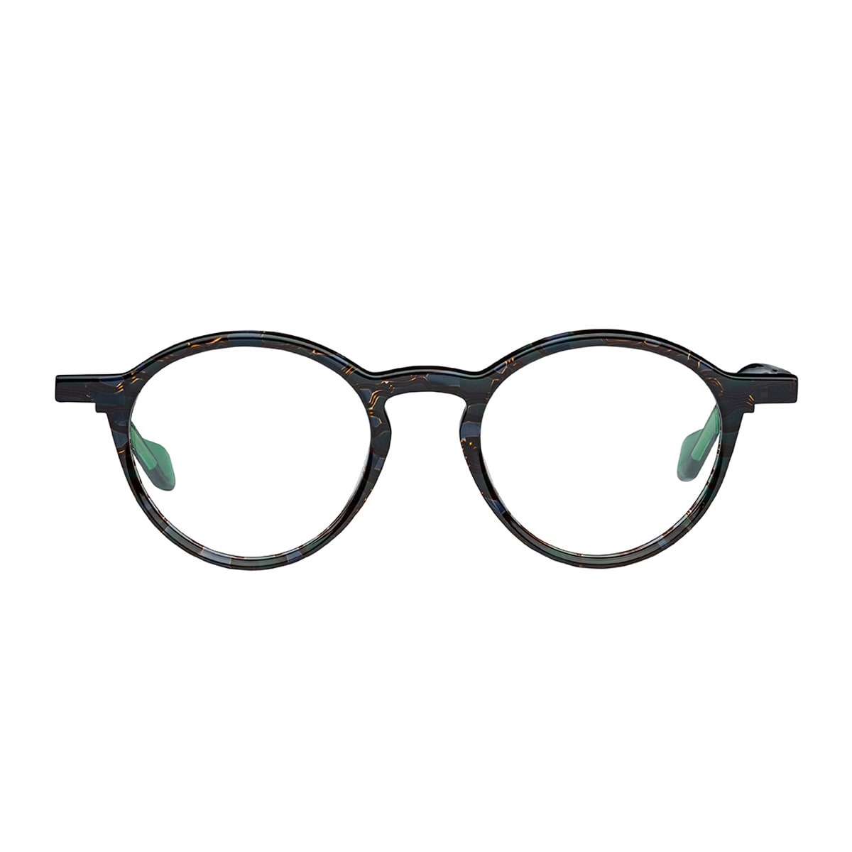 Matttew Cereus 1147 Verde Cristallo Nero Glasses In Black