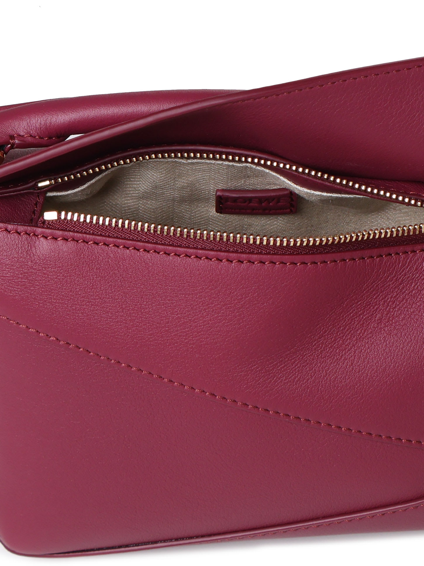 Shop Loewe Puzzle Edge Mini Bag In Crimson