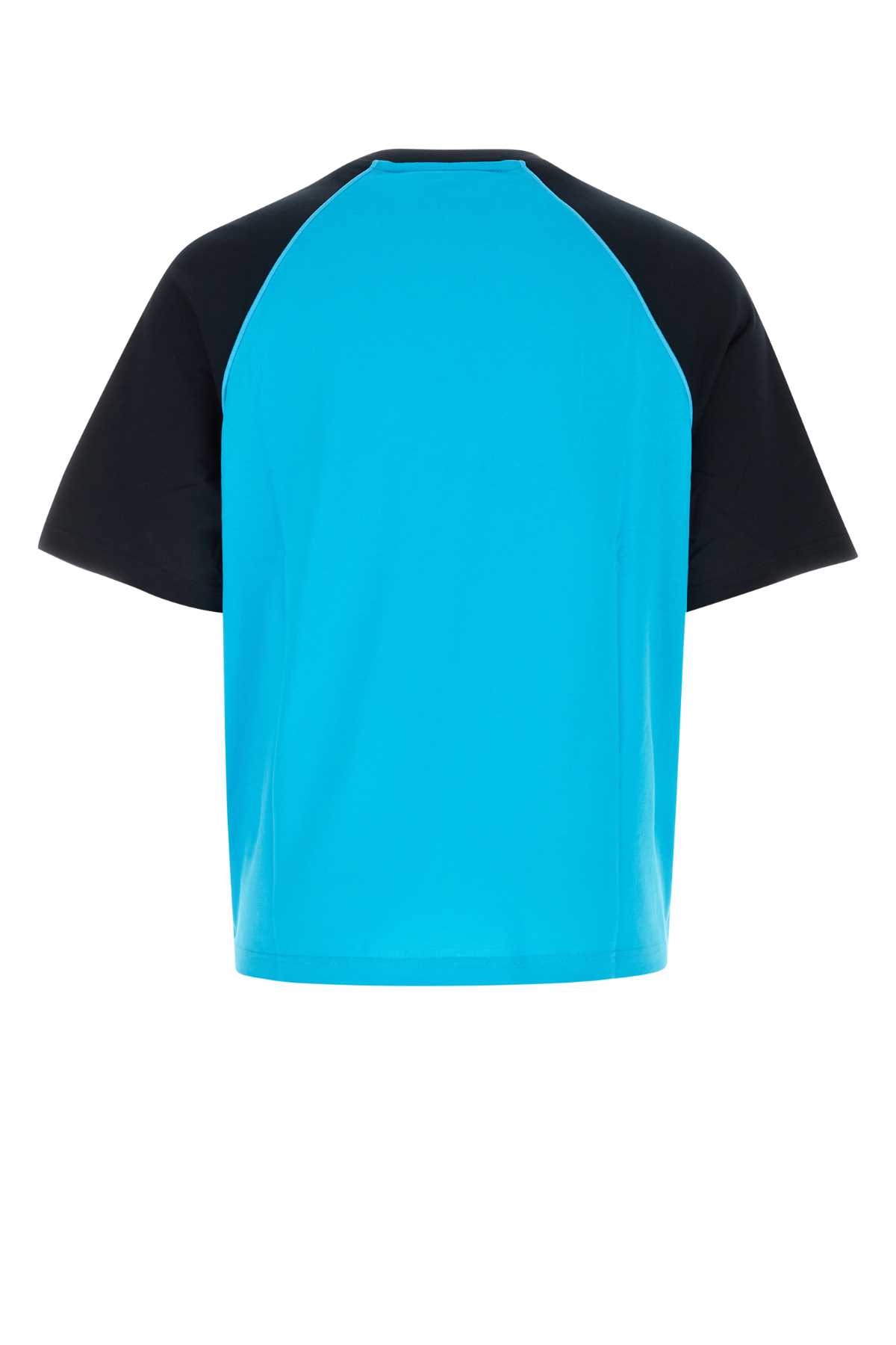 Shop Fendi Two-tone Cotton T-shirt In F1krv