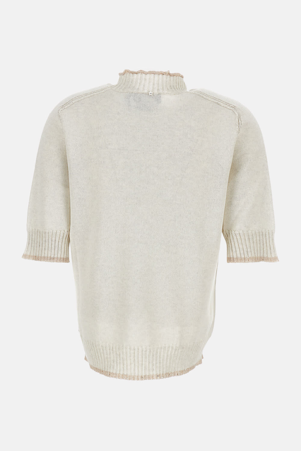 Lorena Antoniazzi Knitted T-shirt In Neutral