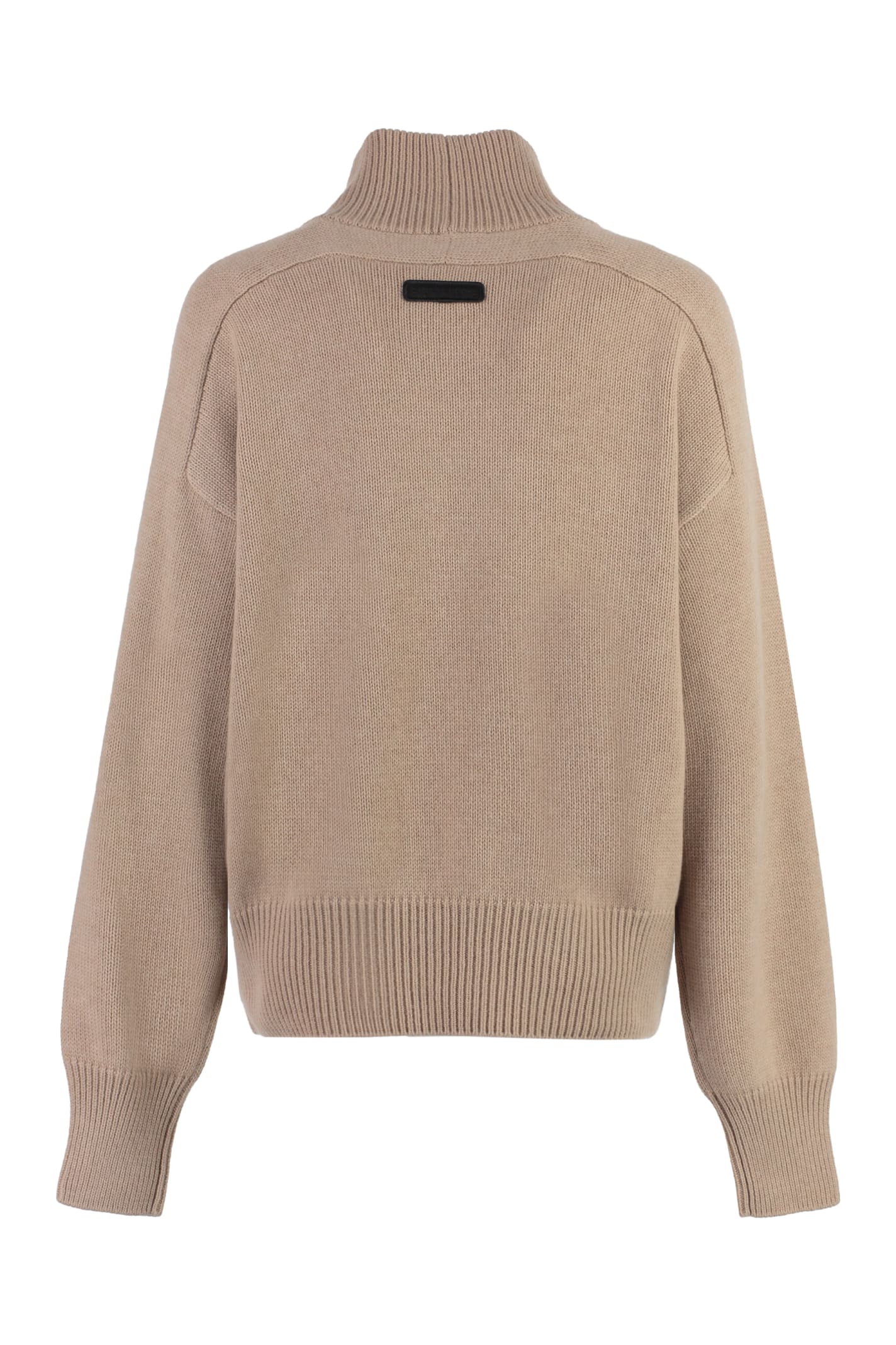 Shop Canada Goose Turtleneck Wool Pullover In Sand Heather