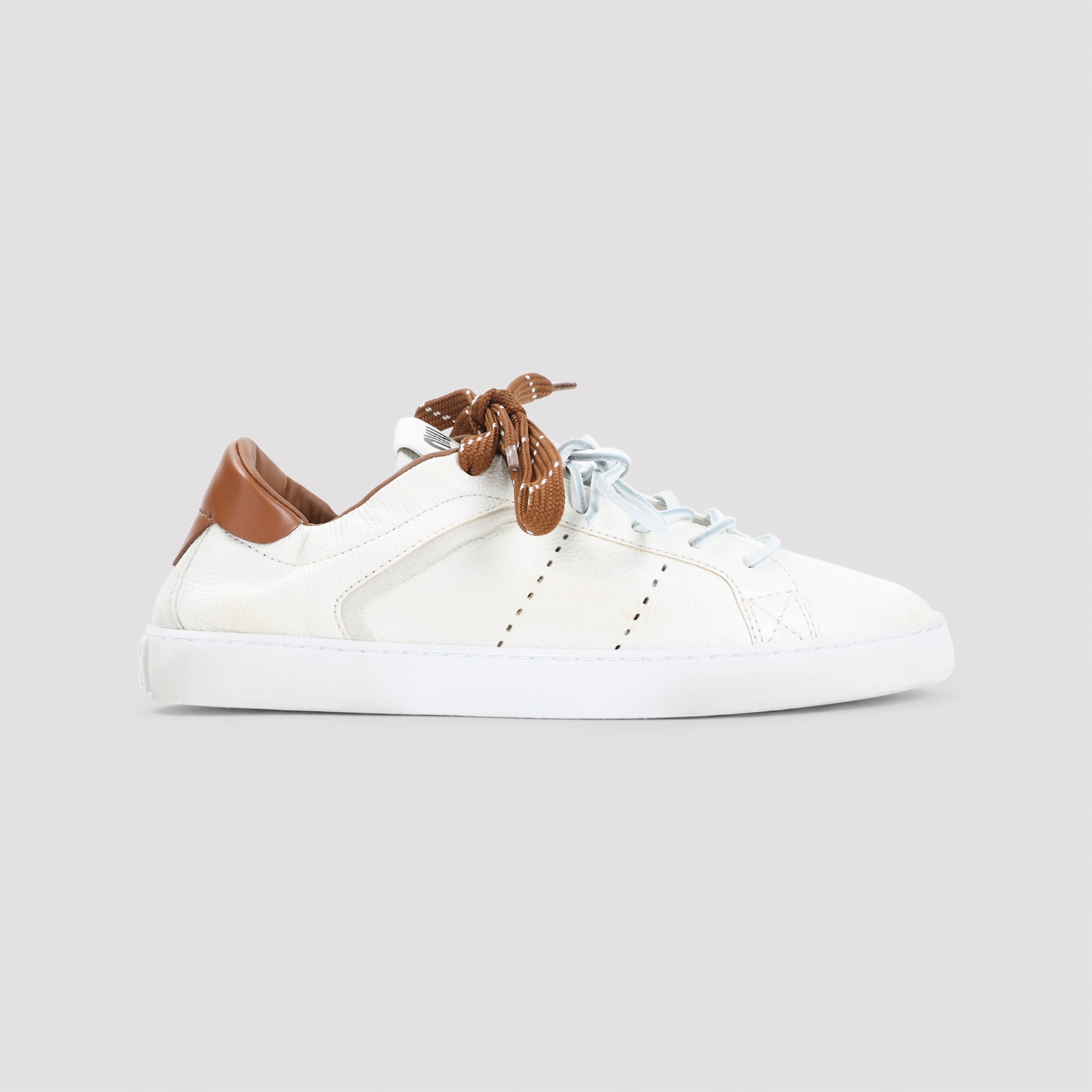 Miu Miu Calf Leather Sneakers In Multi