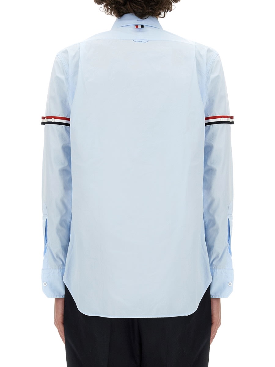 Shop Thom Browne Classic Shirt In Blue