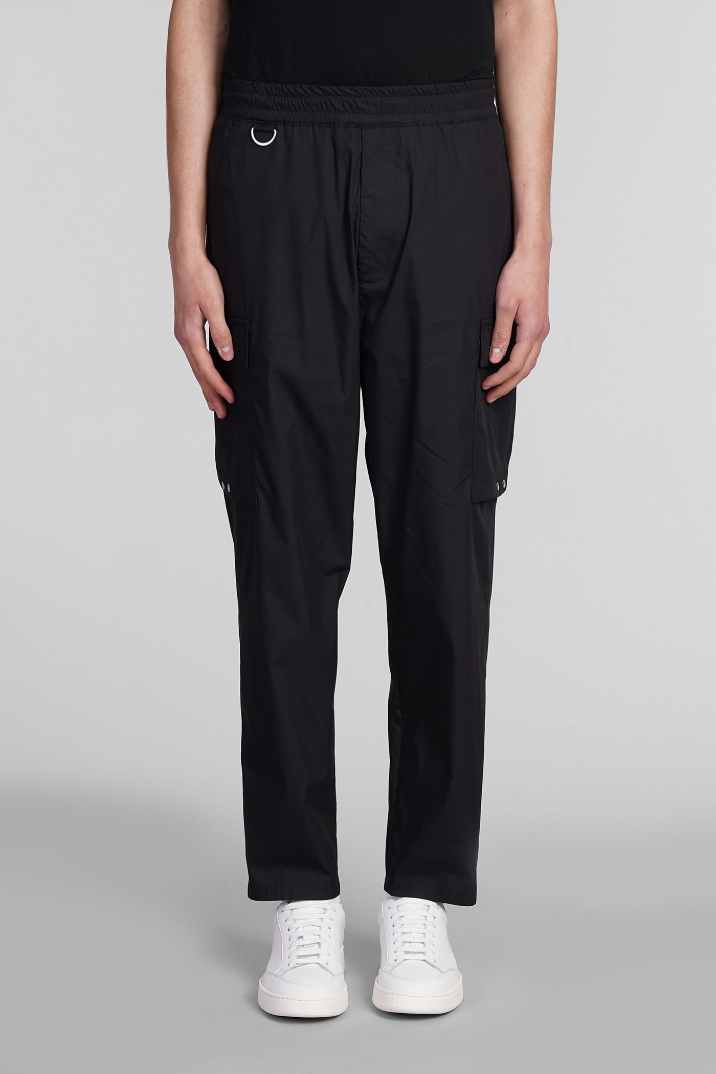 Combo Pants In Black Cotton