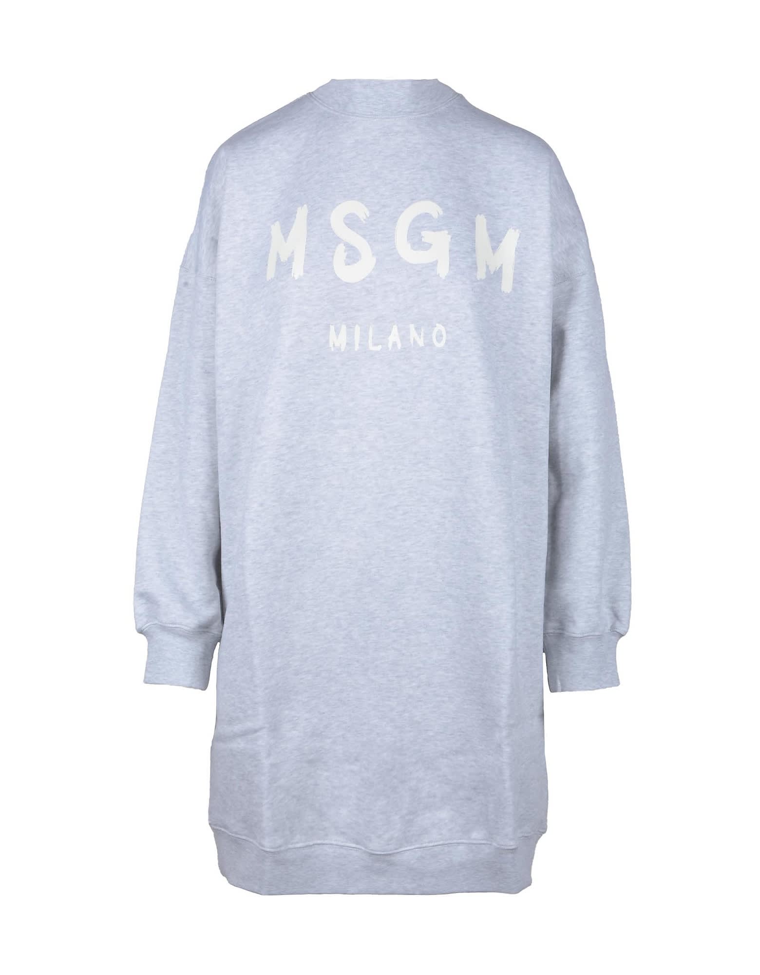 Msgm Womens Gray Sweatshirt In Gray