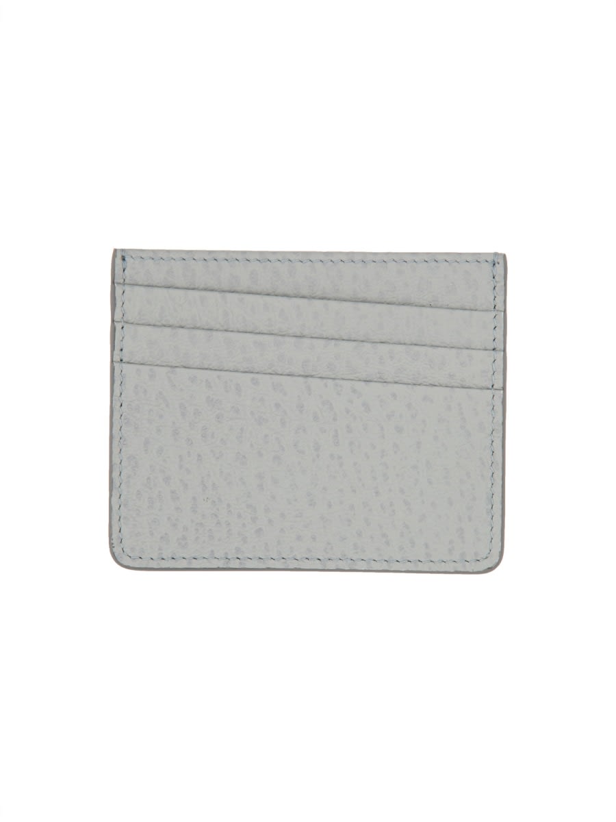 Shop Maison Margiela Four Stitches Card Holder In Grey