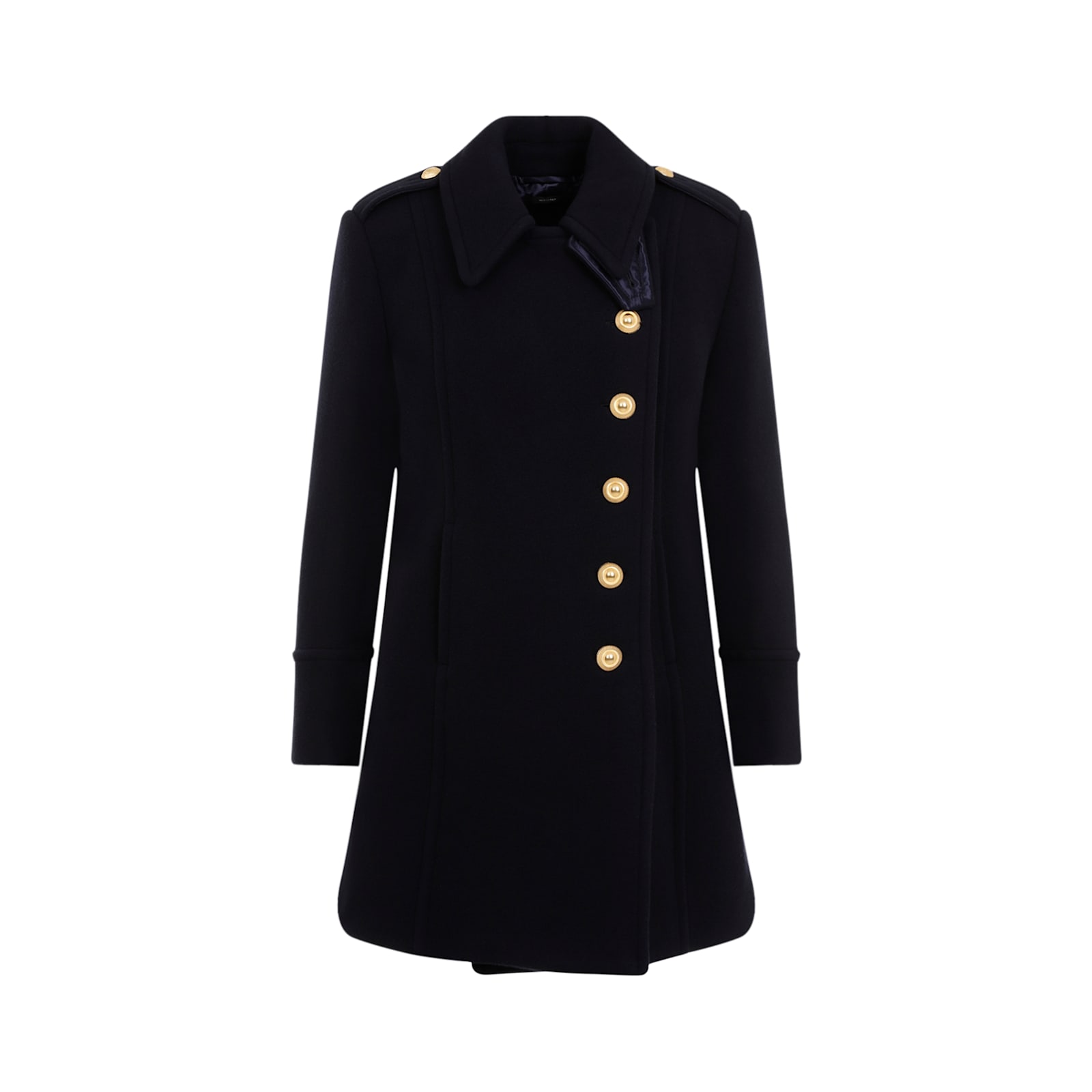 Shop Tom Ford Virgin Wool Coat In Navy