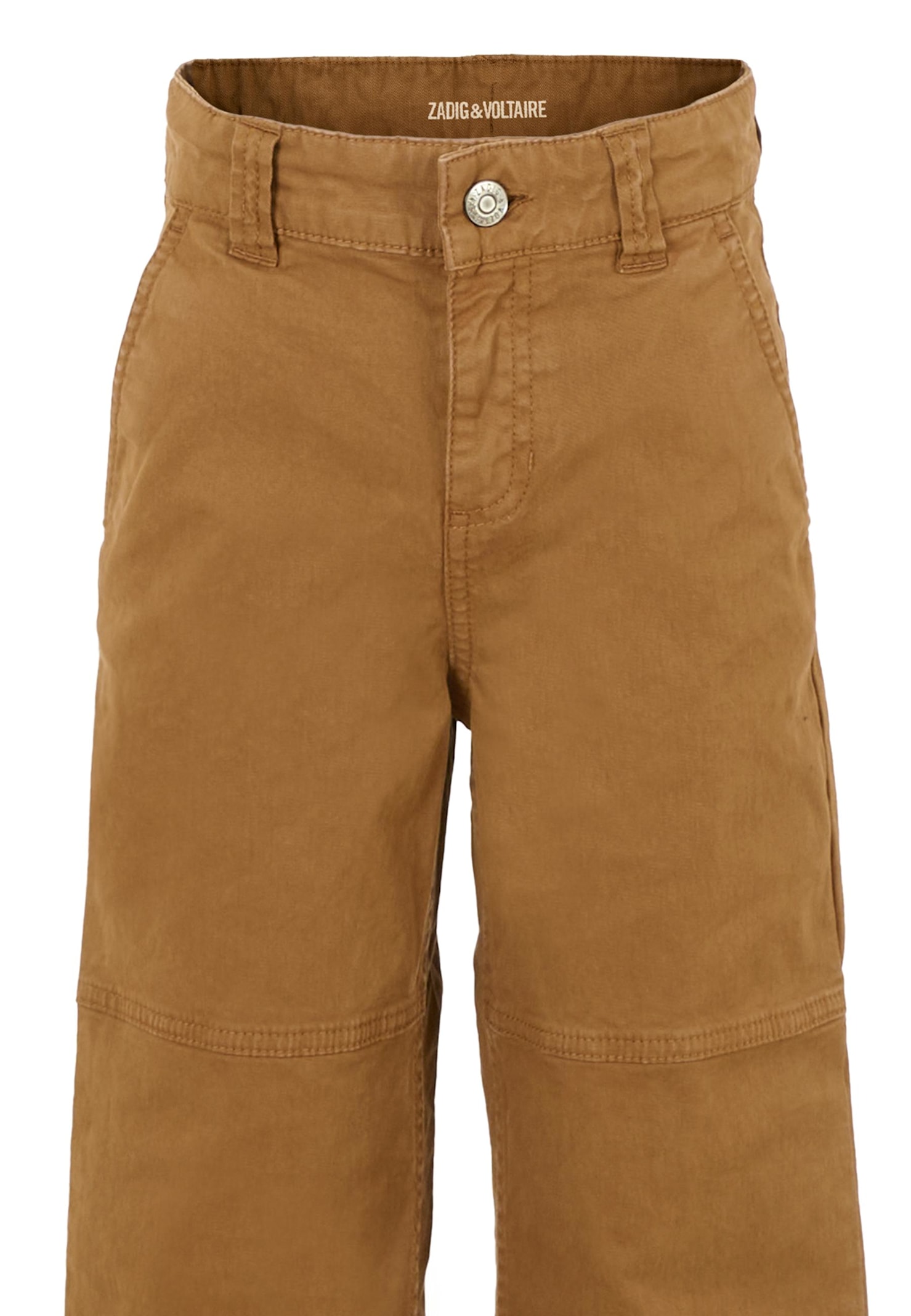 Zadig & Voltaire Brown Trousers For Boy With Logo In Brown