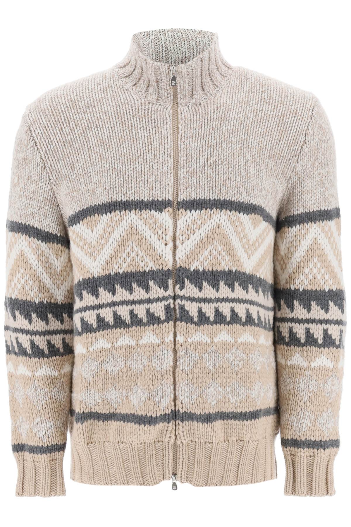 BRUNELLO CUCINELLI HIGH NECK CASHMERE CARDIGAN