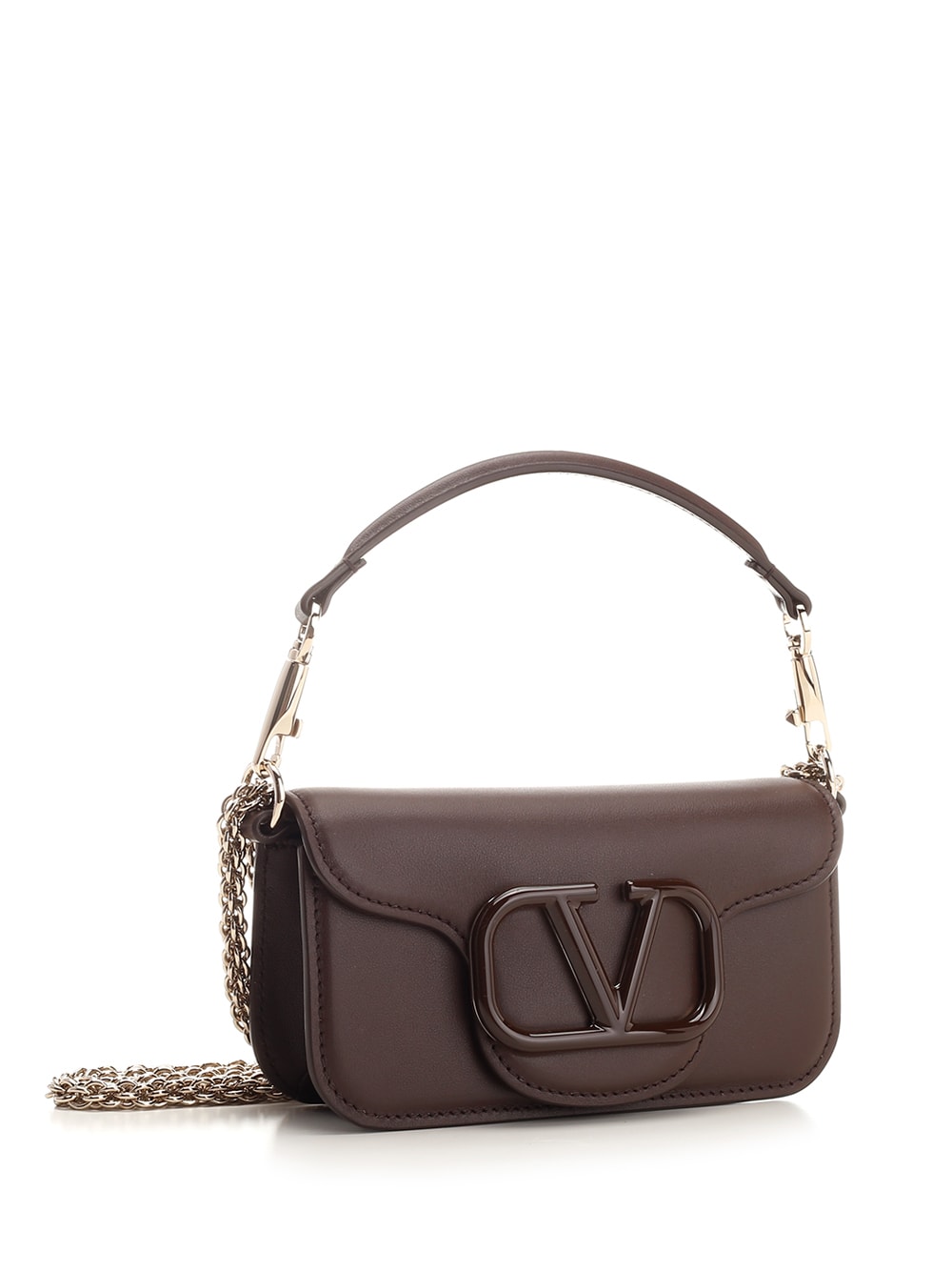 Valentino Garavani Locò Small Leather Shoulder Bag