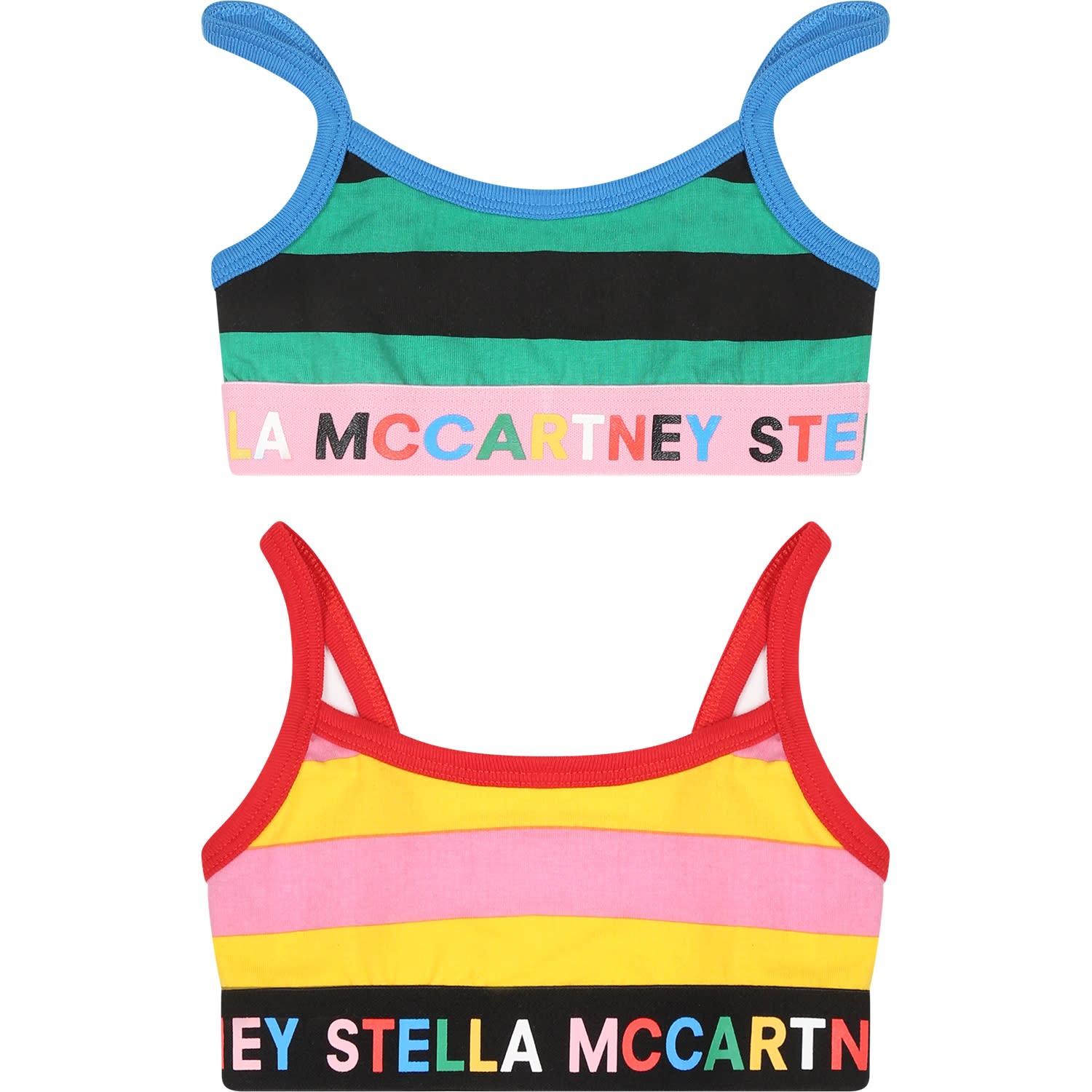 Stella Mccartney Kids' Multicolor Bra Set For Girlwith Logo