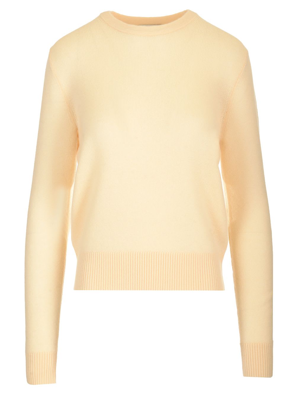 Shop Forte Forte Brushed Wool Sweater In Beige