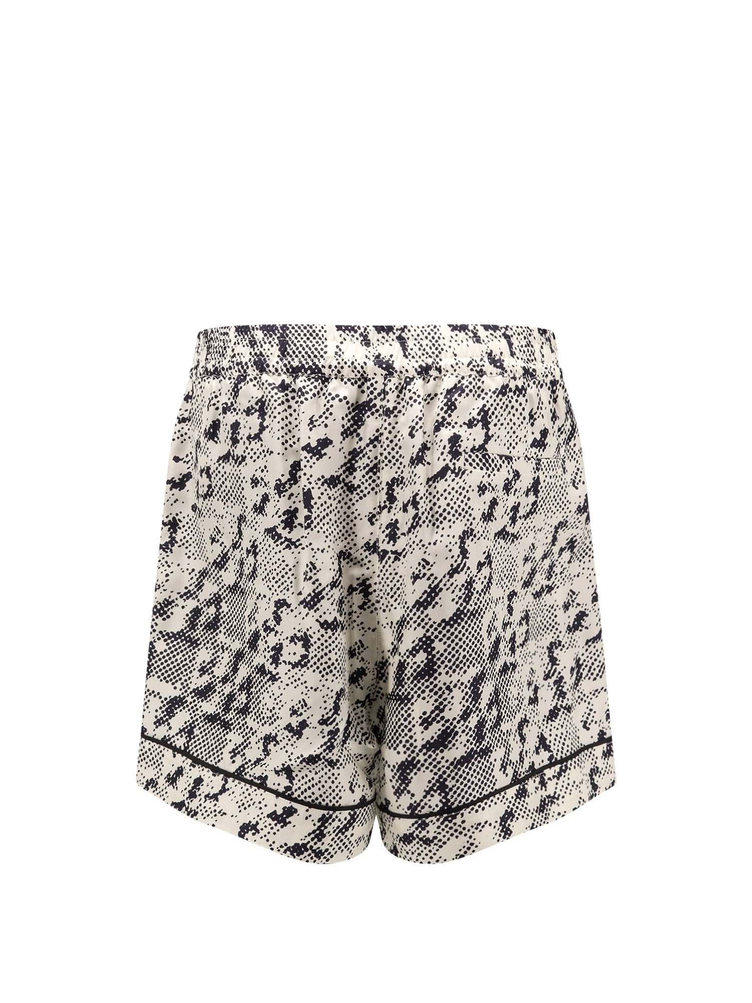 Tory Burch Shorts In Seta Stampata  Donna In Black