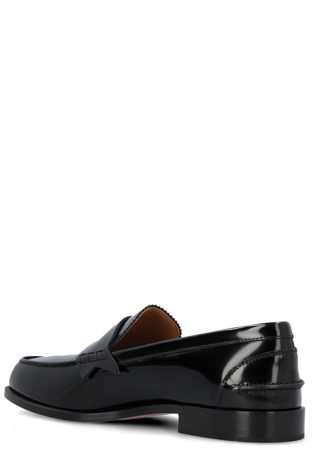 Shop Christian Louboutin Timeless Penny Loafers In Black