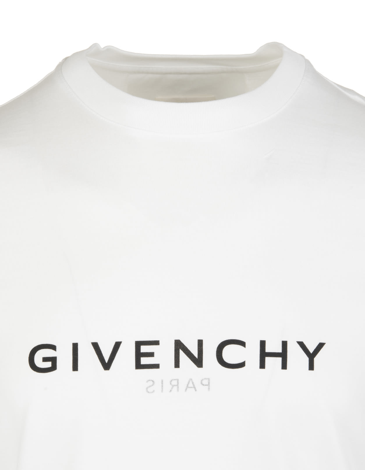 Shop Givenchy White Slim Fit  Reverse T-shirt