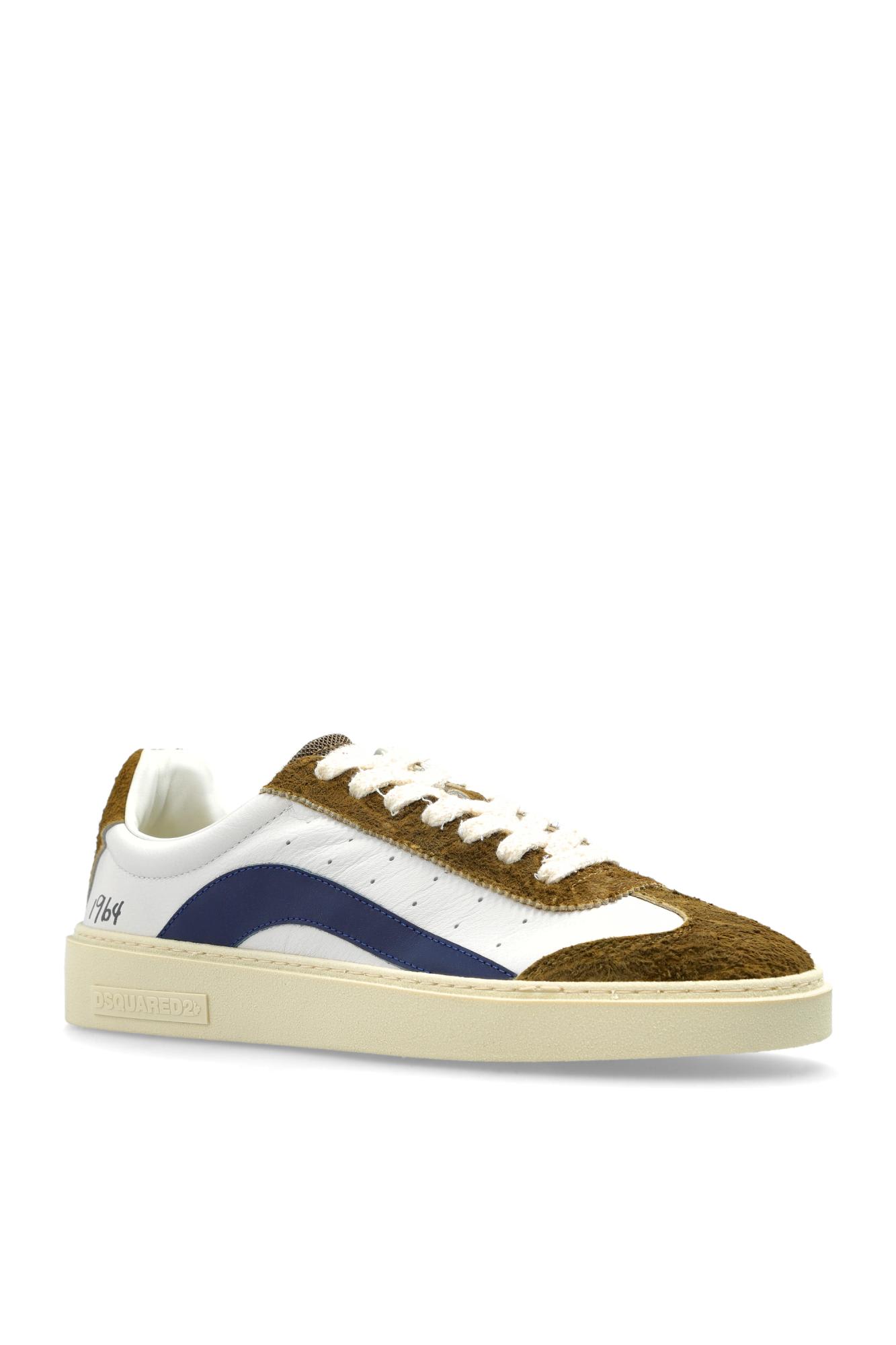 Dsquared2 Suede And Rubber Sole Sneakers In Multi