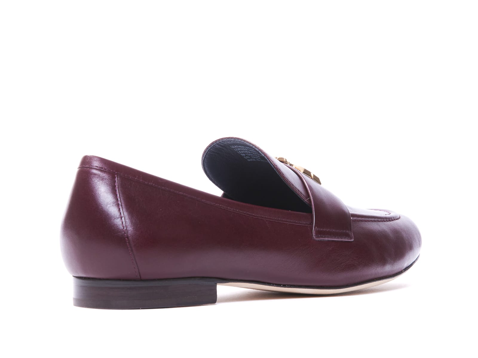 Shop Tory Burch Eleanor Loafers In Bordeaux