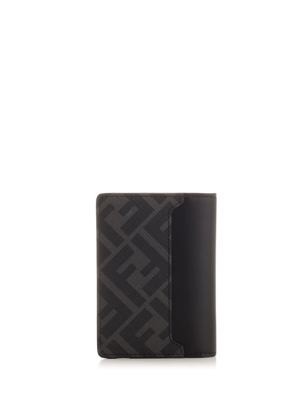 Shop Fendi Ff Squared Bifold Card Holder In Black