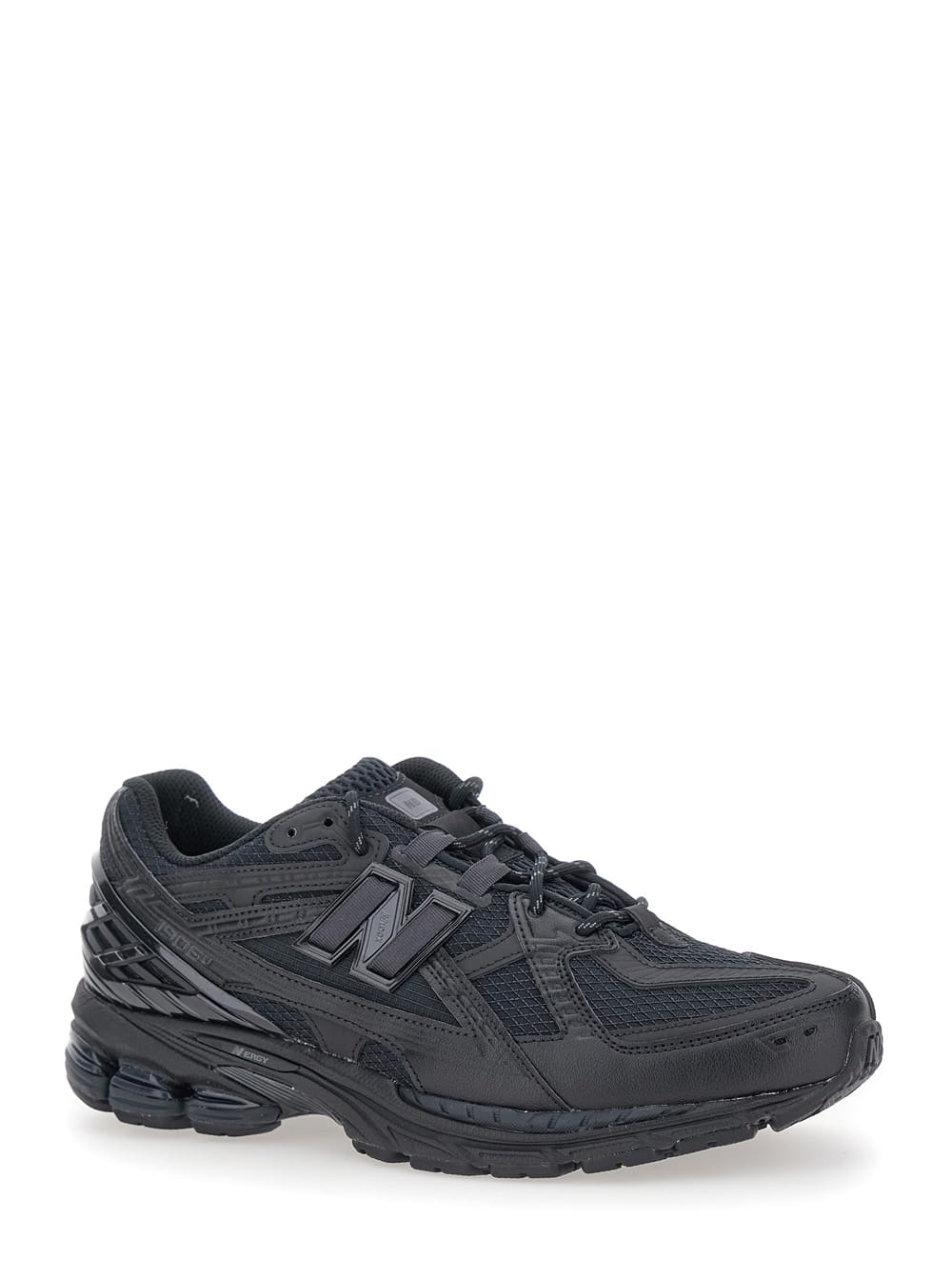New Balance Lifestyle Black Low Top Sneakers With Logo Patch On The Tongue And Logo Detail On The Side In Tech F In Black
