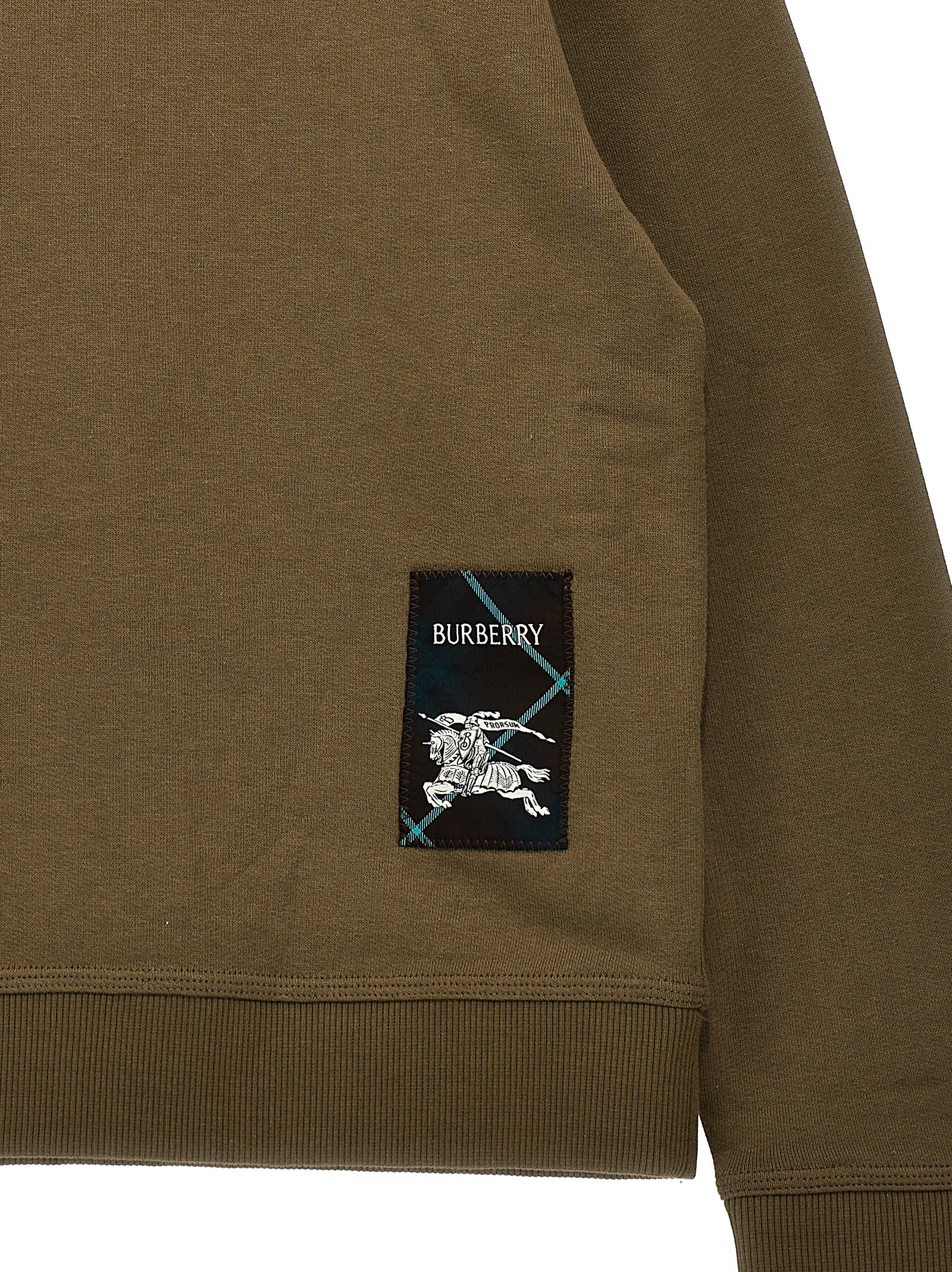 Burberry Long-sleeved Sweater In Green