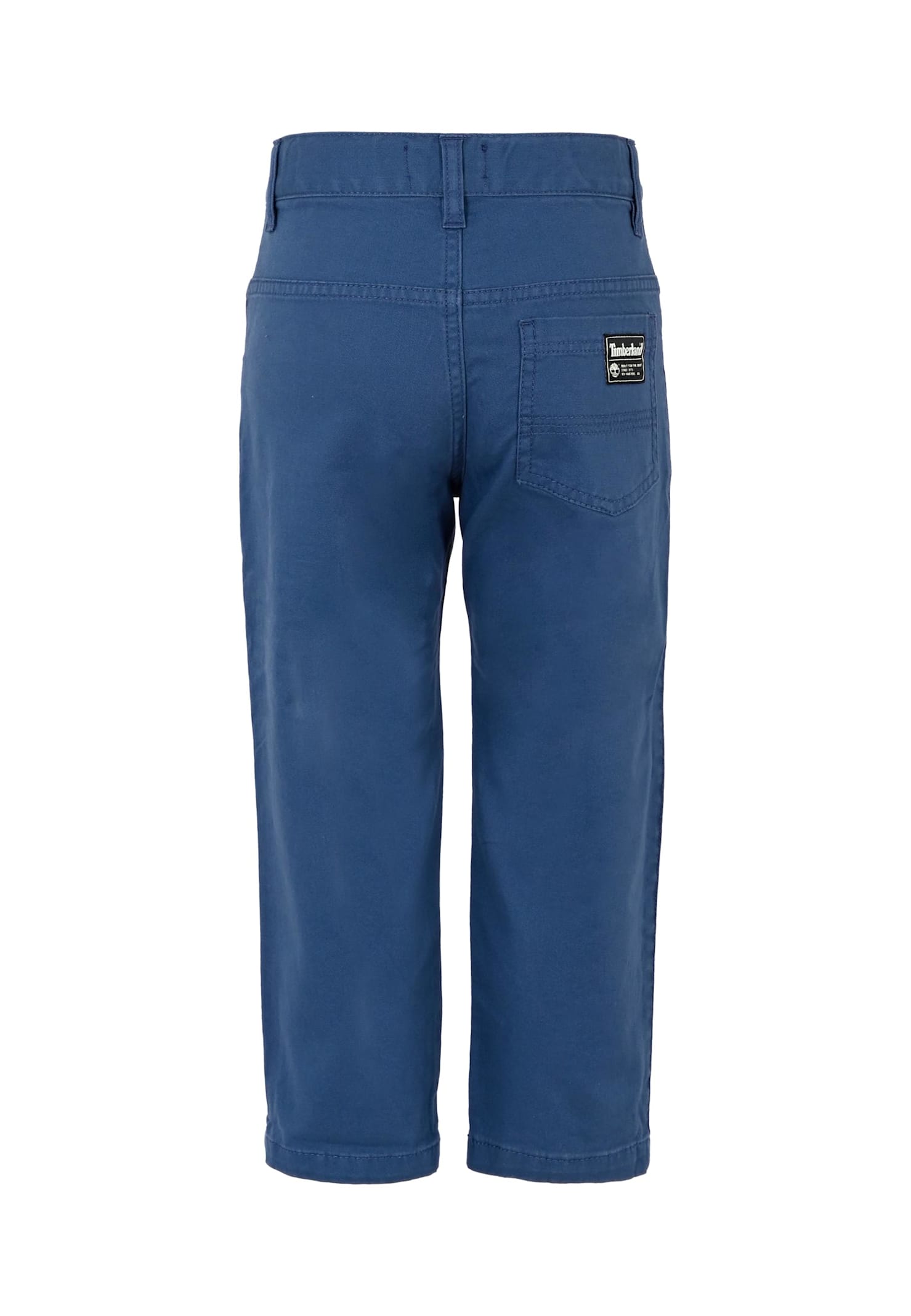 Timberland Blue Trousers For Boy With Patch In Blue