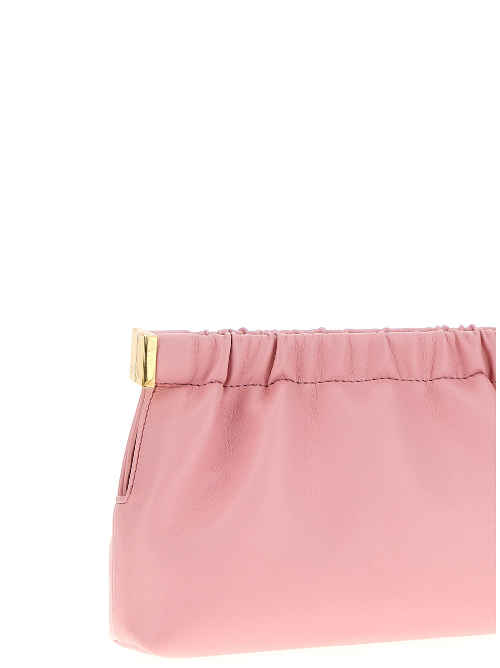 Shop Nanushka The Bar Clutch In Pink