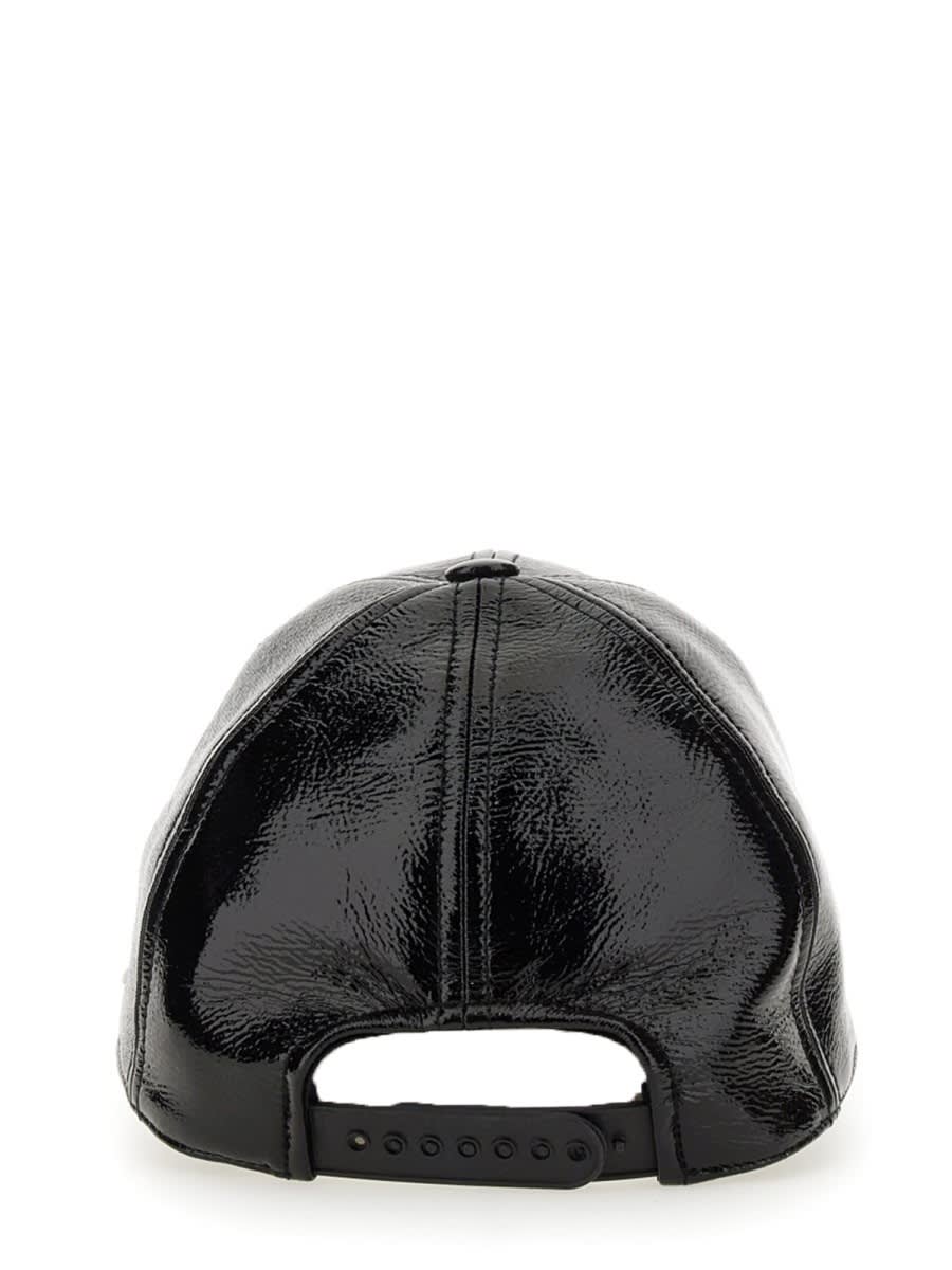 Shop Courrèges Baseball Cap Reedition In Black