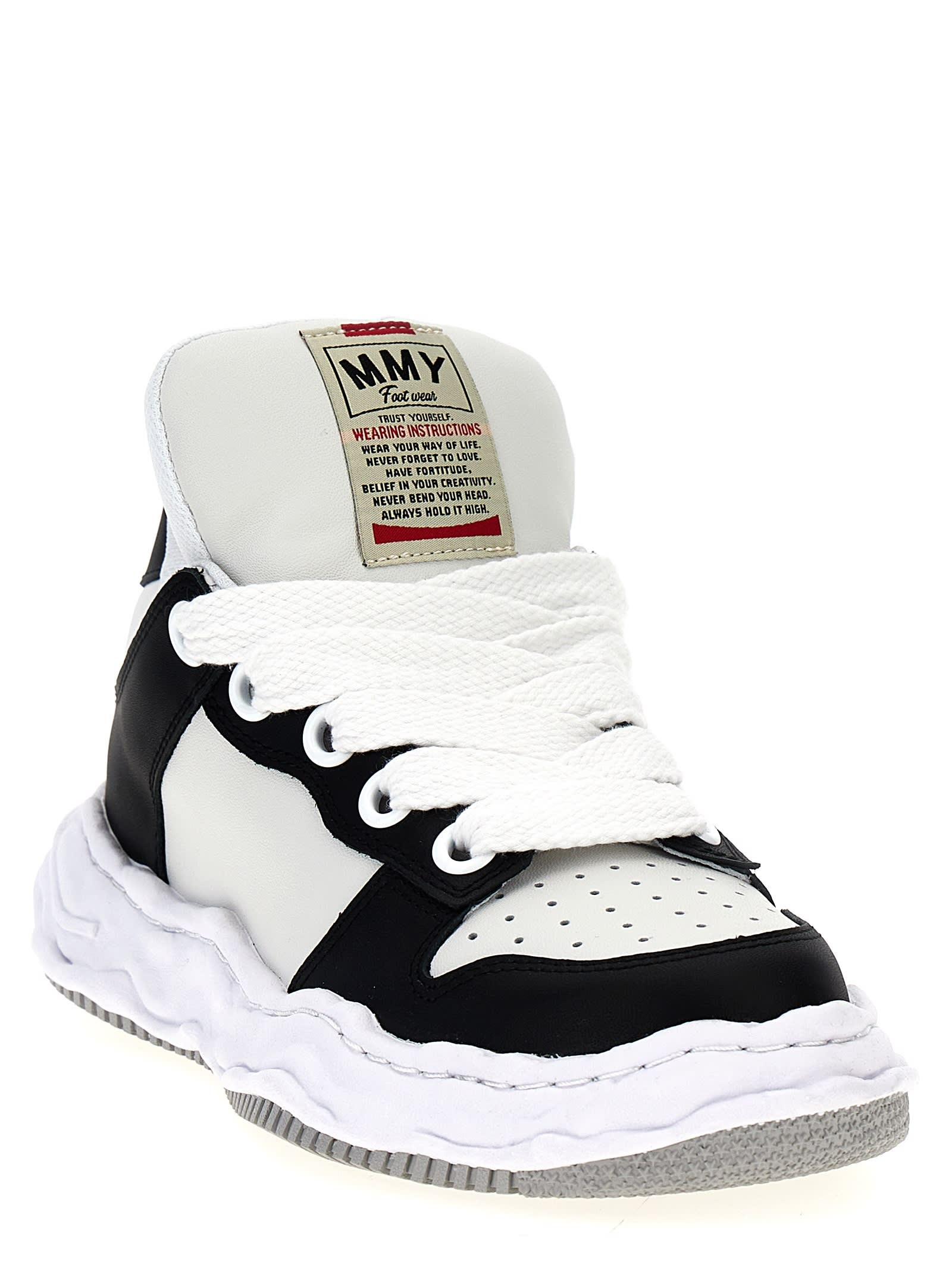 Miharayasuhiro Mihara Yasuhiro Wayne Og Sole Leather Sneakers In Black
