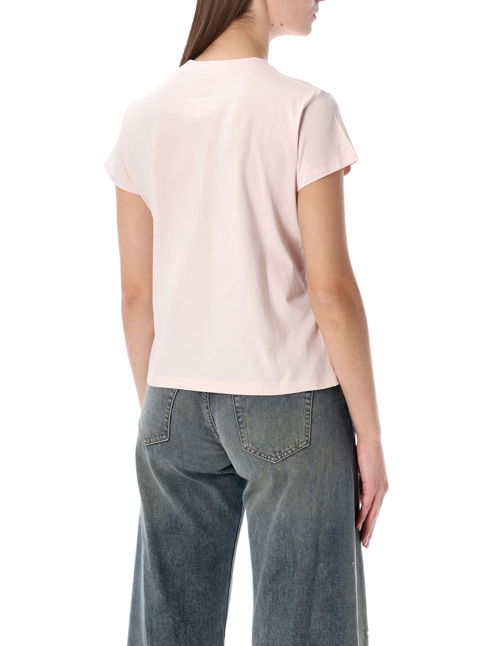 Mm6 Maison Margiela Tshirt Tag In Pink