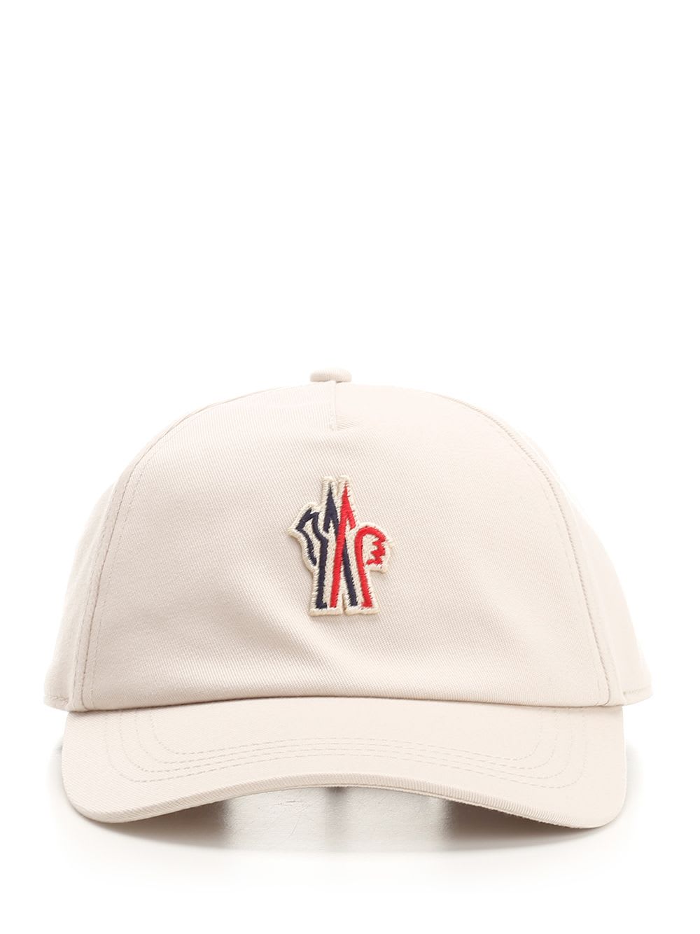 Shop Moncler Baseball Cap In Beige