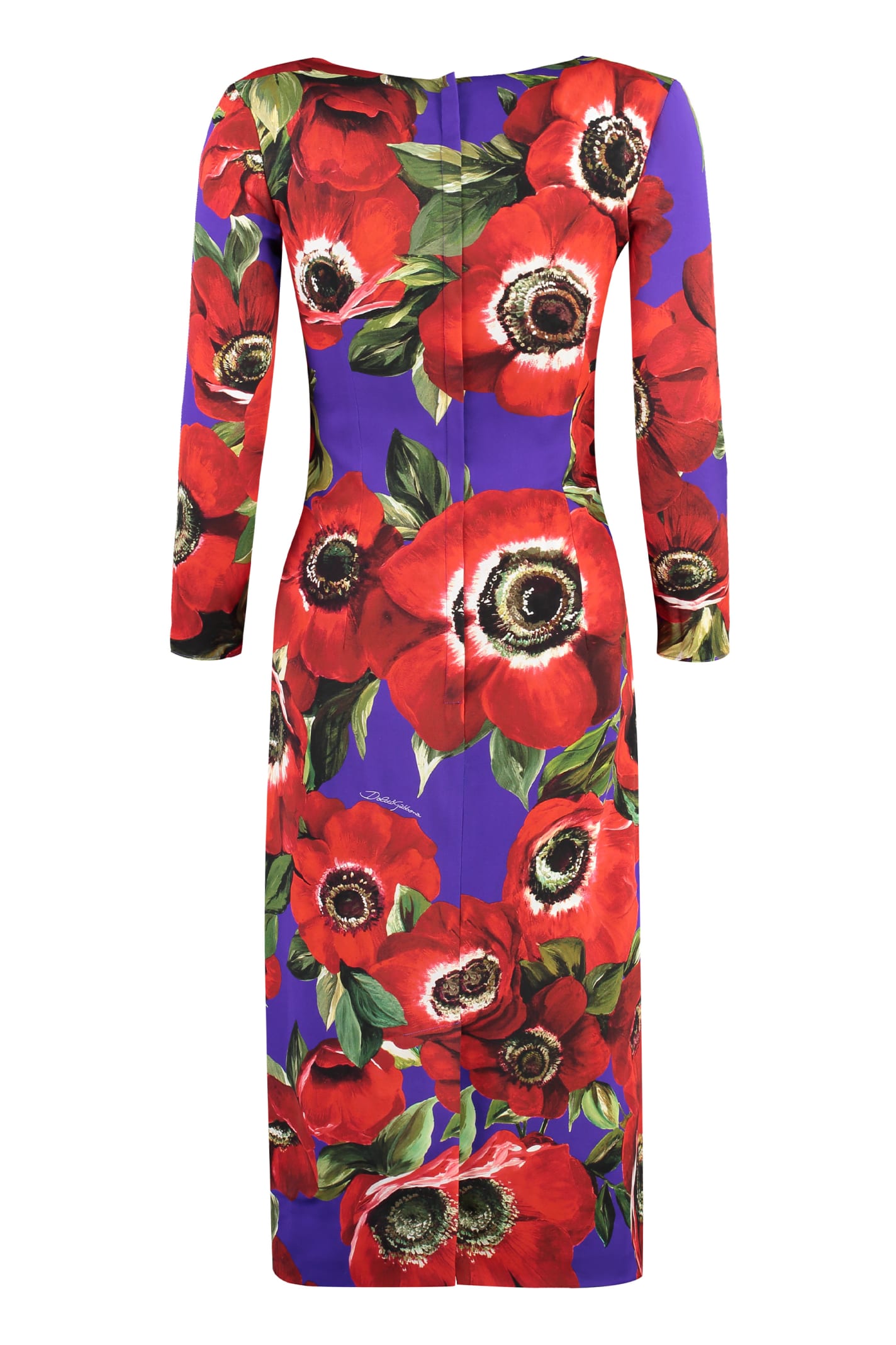 Shop Dolce & Gabbana Stretch Sheath Dress In Hpaa5