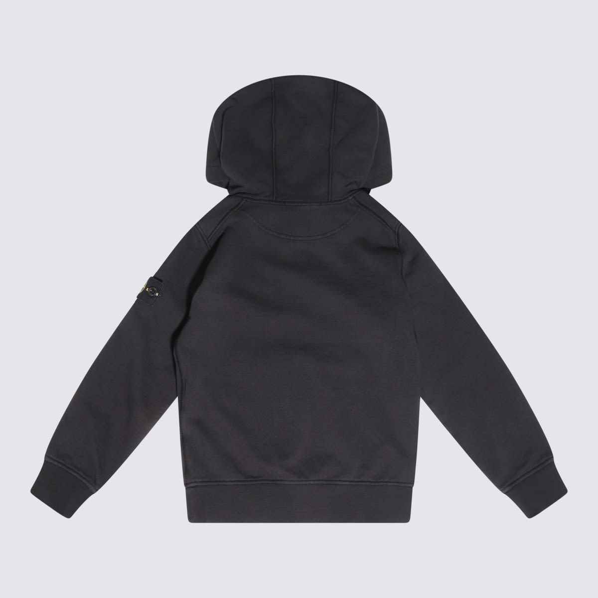 Stone Island Black Cotton Sweatshirt In Black