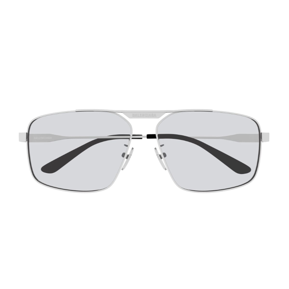 Balenciaga Bb0418sk Tag 2.0 Linea Everyday 004 Silver Grey Glasses In Gray
