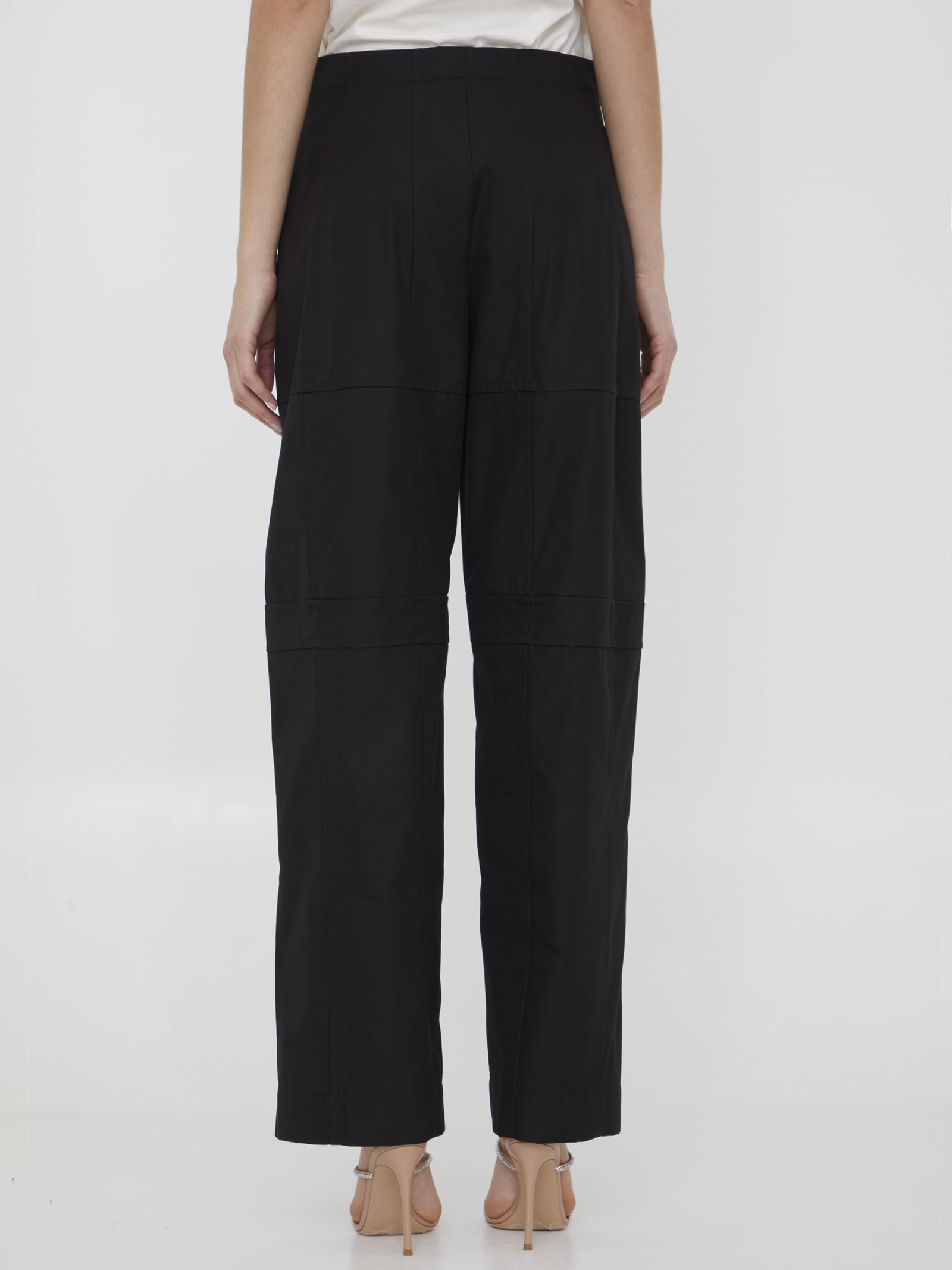 Shop Jil Sander Cotton Cargo Pants In Black