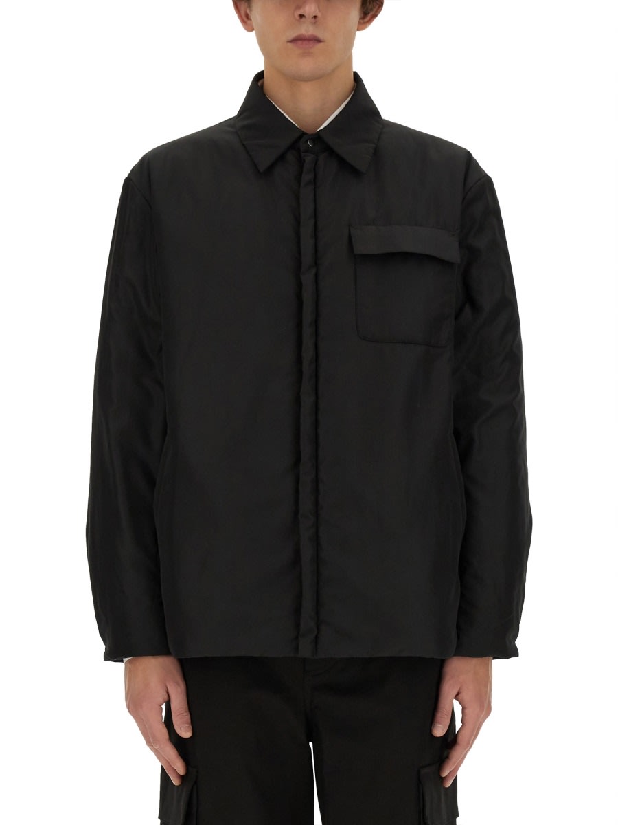 Shop Valentino Reversible Jacket With Iconographe Toile Pattern In Black